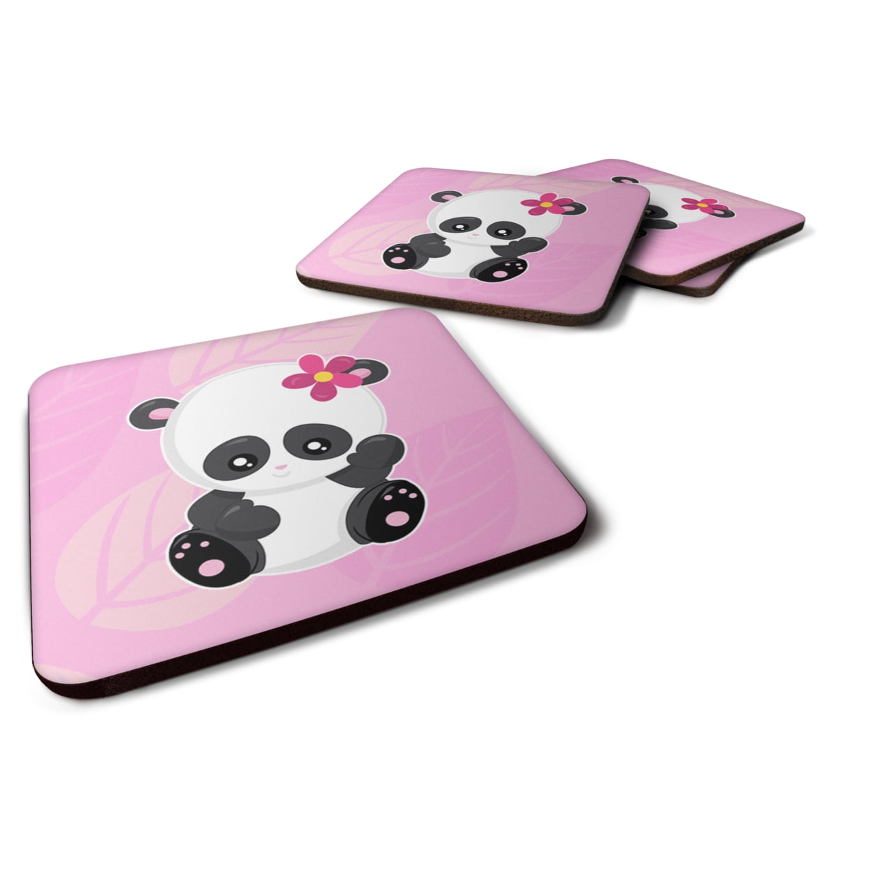 BB6799FC Hey Yall Panda Foam Coasters - Set of 4