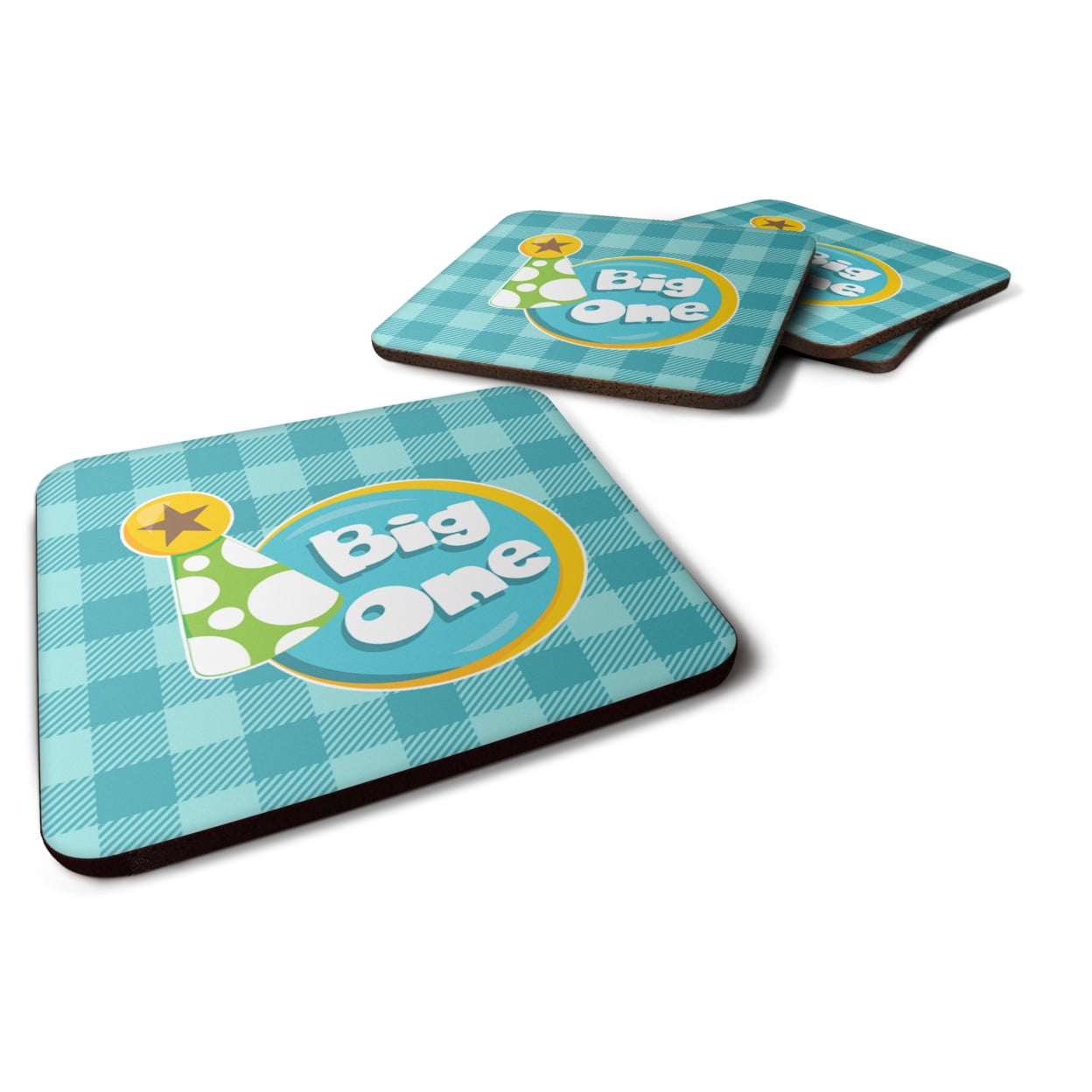 Boy Big One Foam Coasters - Set of 4
