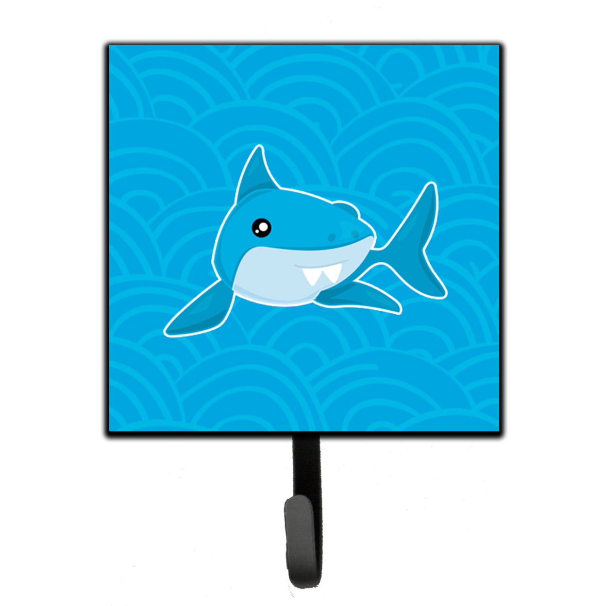 Shark With Waves Leash or Key Holder