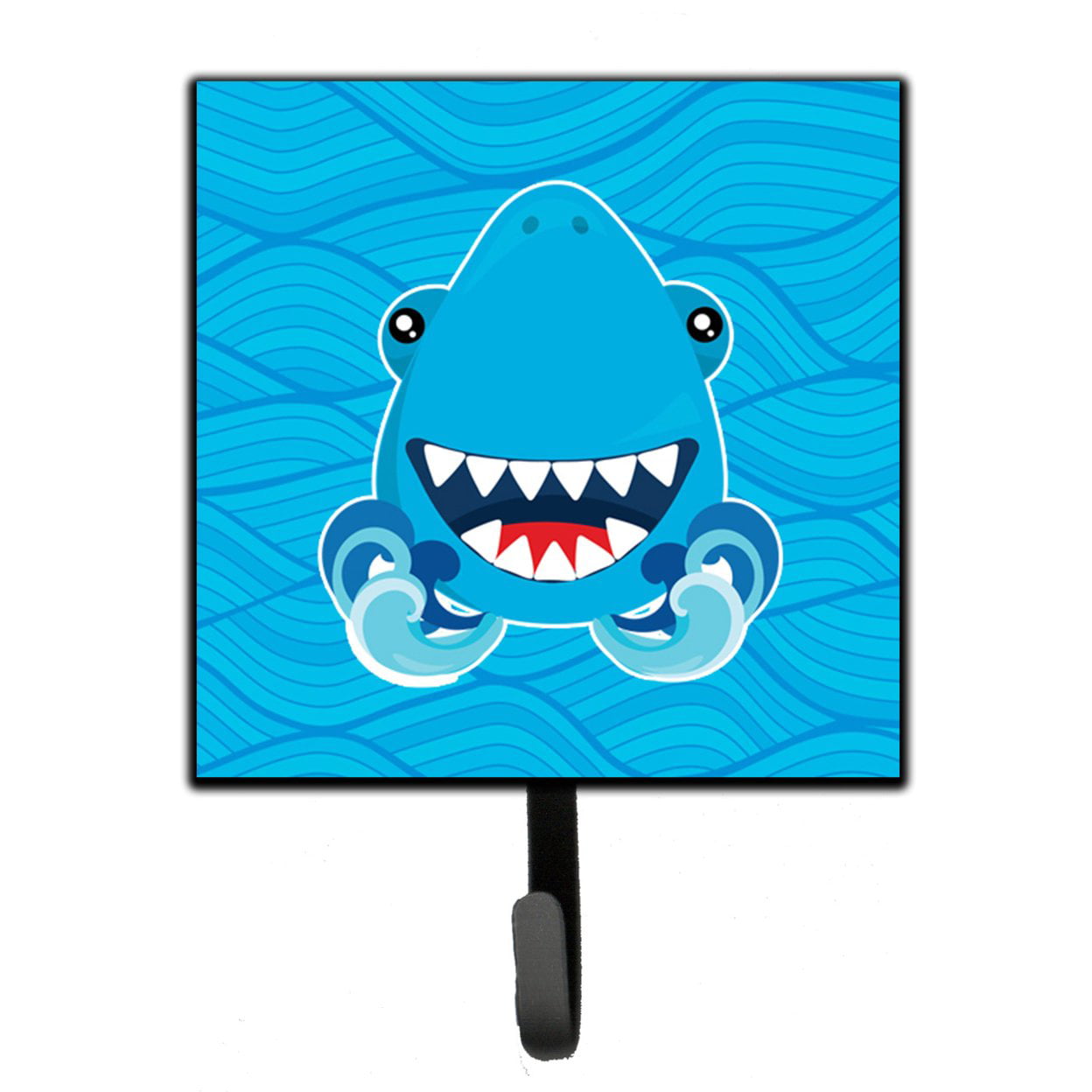 Shark Open Wide in Waves Leash or Key Holder