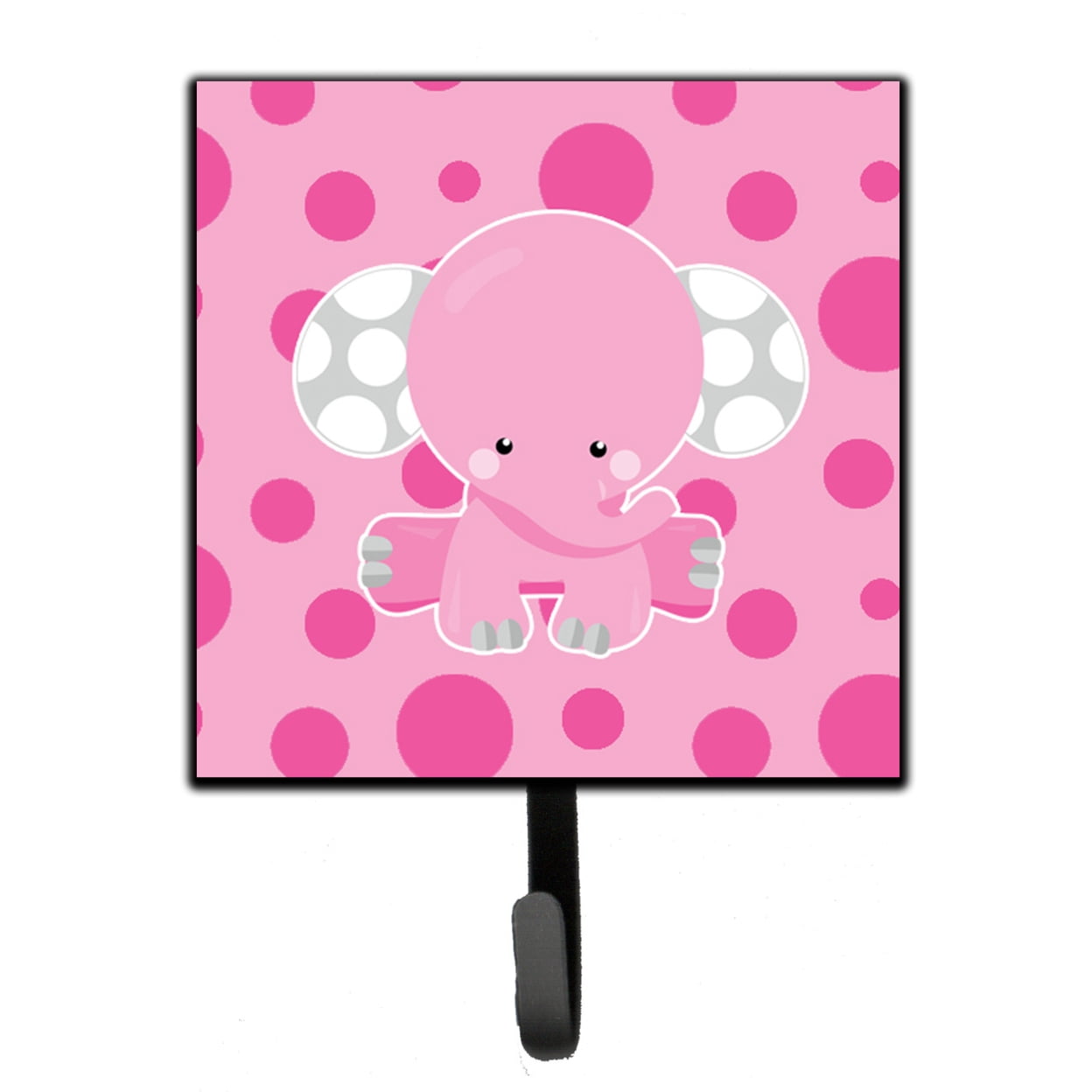 Elephant With Pink Polkadots Leash or Key Holder