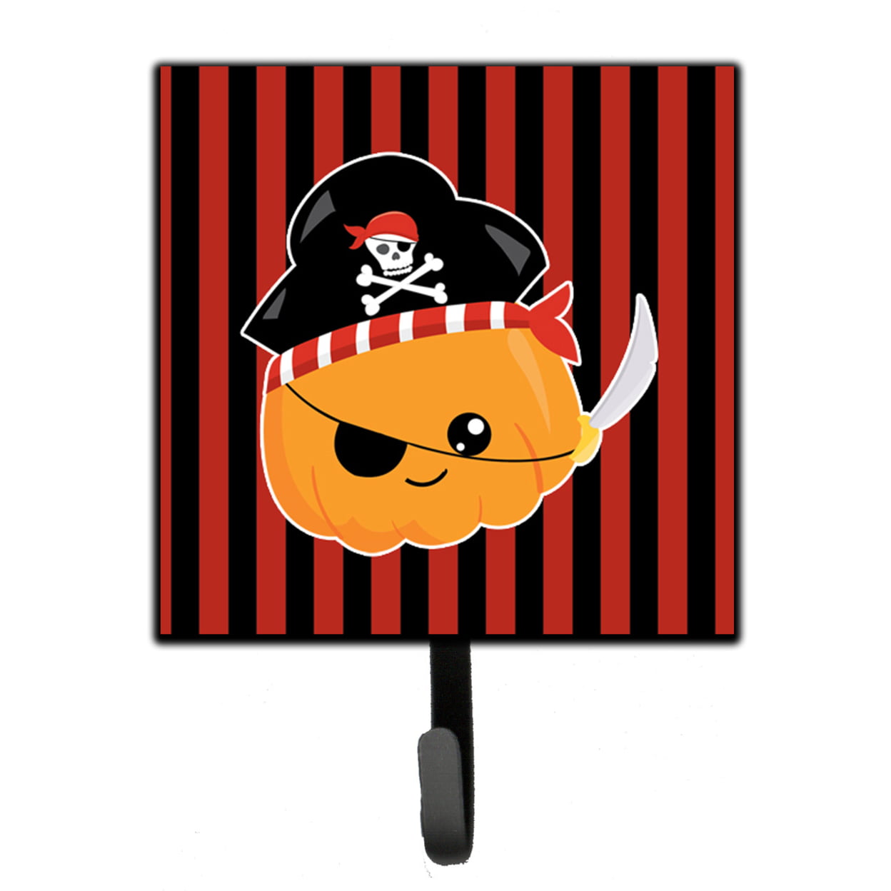 Halloween Pumpkin Pirate Leash or Key Holder