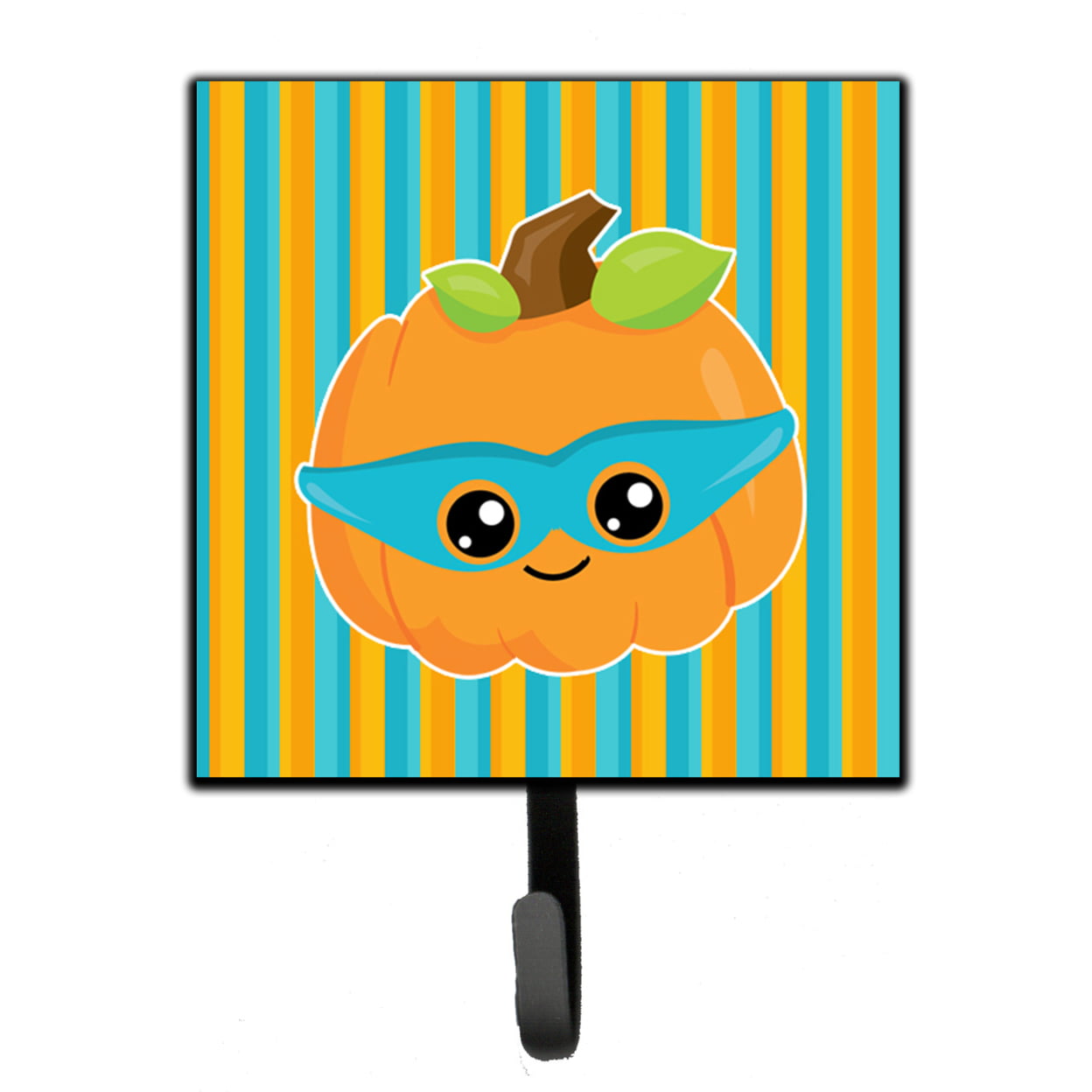 Halloween Pumpkin Superhero Leash or Key Holder