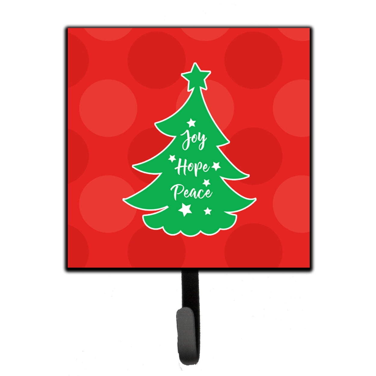 Christmas Tree Red Green Leash or Key Holder