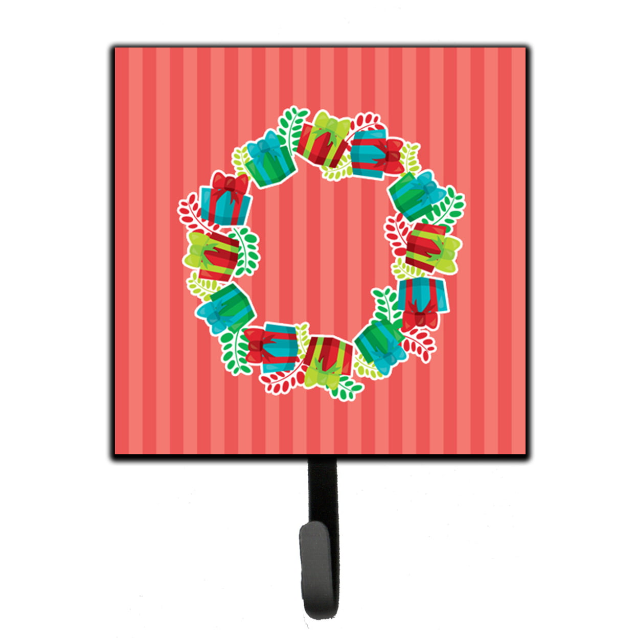Christmas Wreath Presents Leash or Key Holder