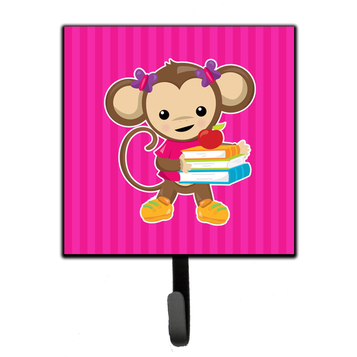 Monkey & School Books Leash or Key Holder
