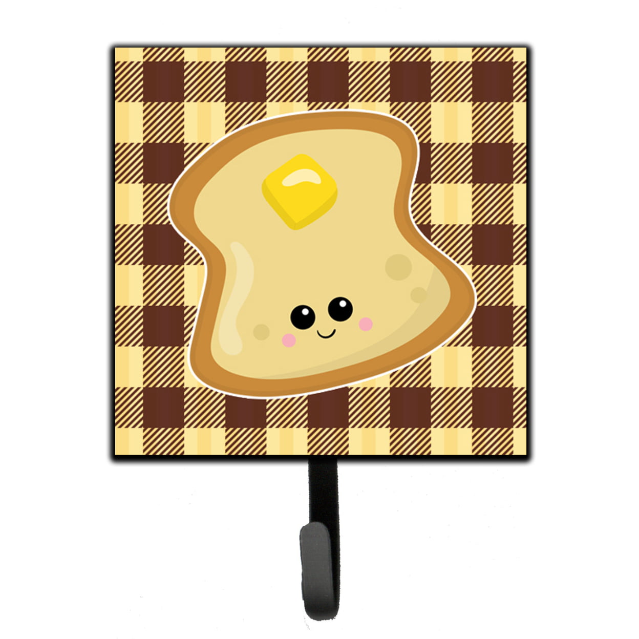 Buttered Toast Face Leash or Key Holder