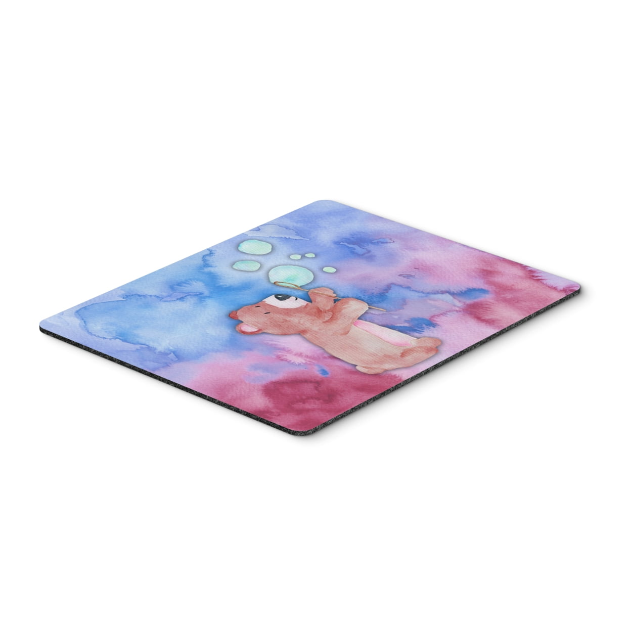 Bear & Bubbles Watercolor Mouse Pad, Hot Pad or Trivet