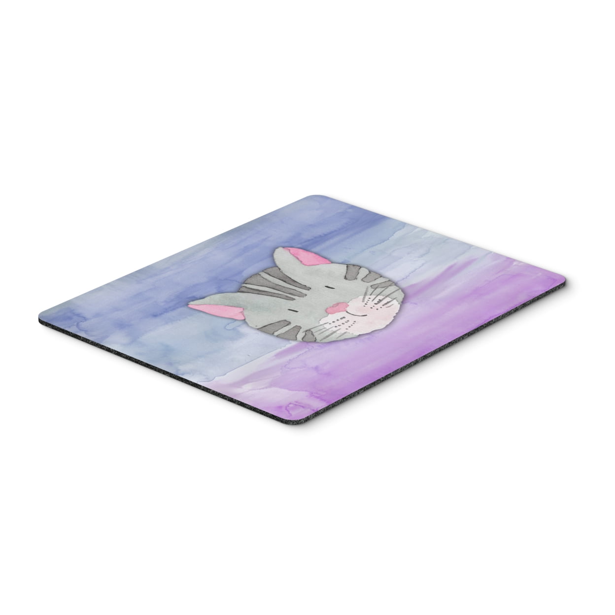 Cat Face Watercolor Mouse Pad, Hot Pad or Trivet