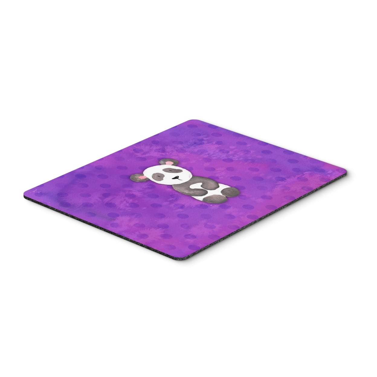 Polkadot Panda Bear Watercolor Mouse Pad, Hot Pad or Trivet