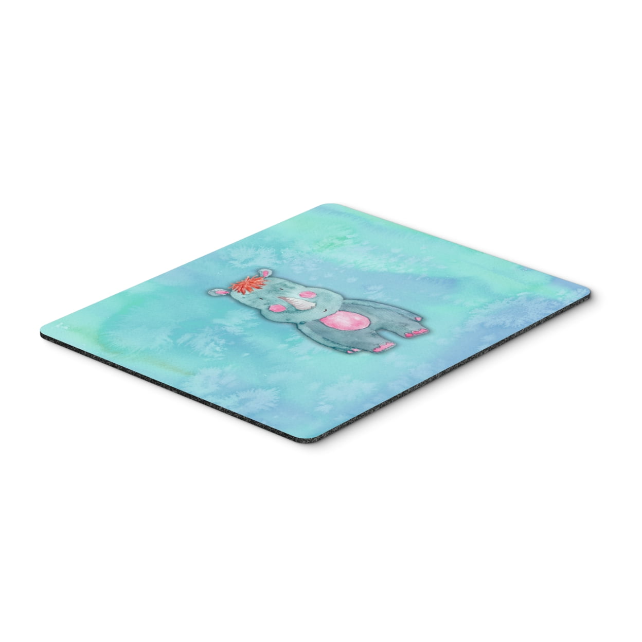Rhinoceros Watercolor Mouse Pad, Hot Pad or Trivet