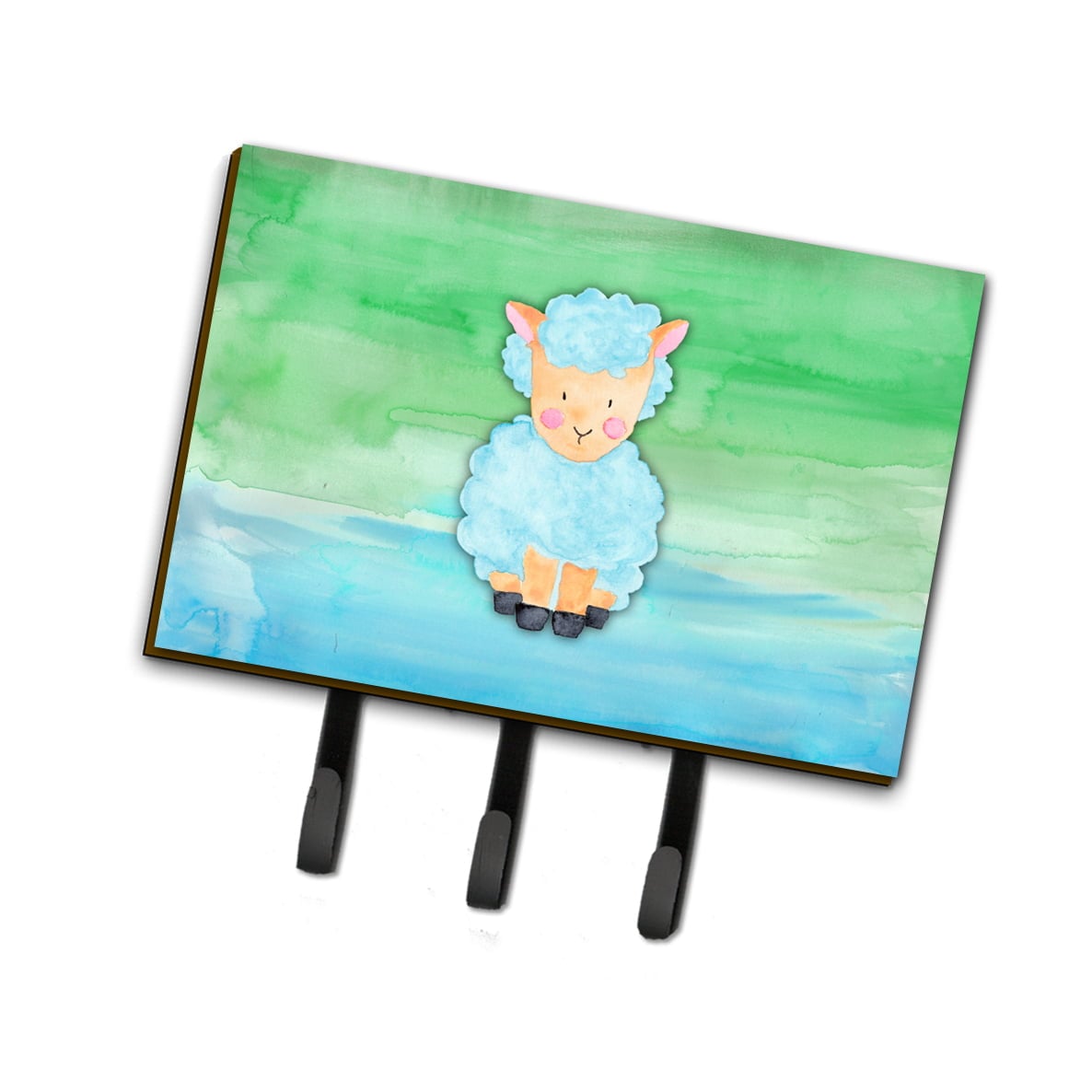 BB7414TH68 Sheep Lamb Watercolor Leash or Key Holder