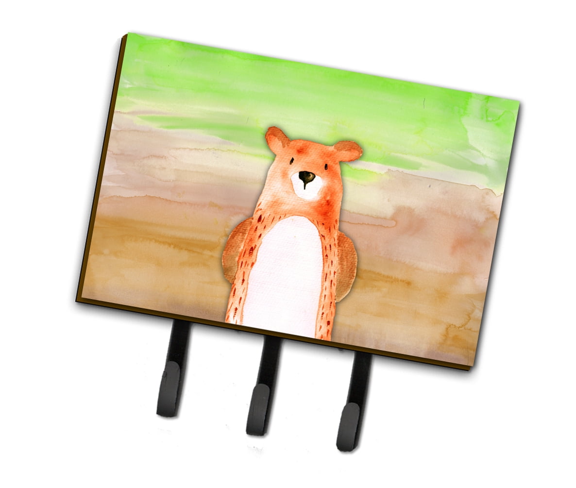 Bear Watercolor Leash or Key Holder