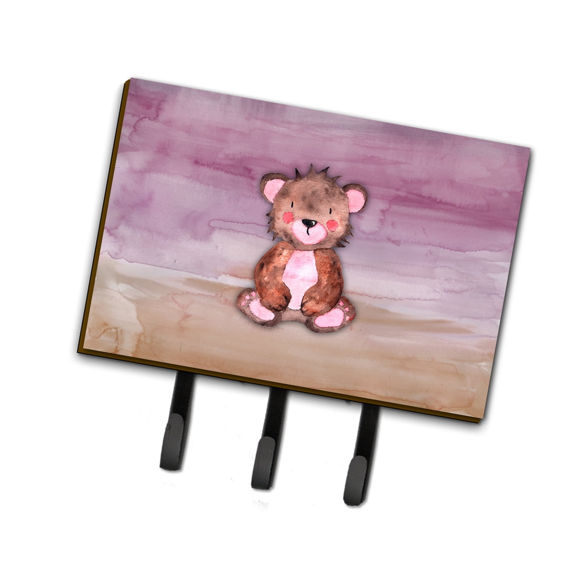Picture of Carolines Treasures BB7441TH68 Bear Cub Watercolor Leash or Key Holder