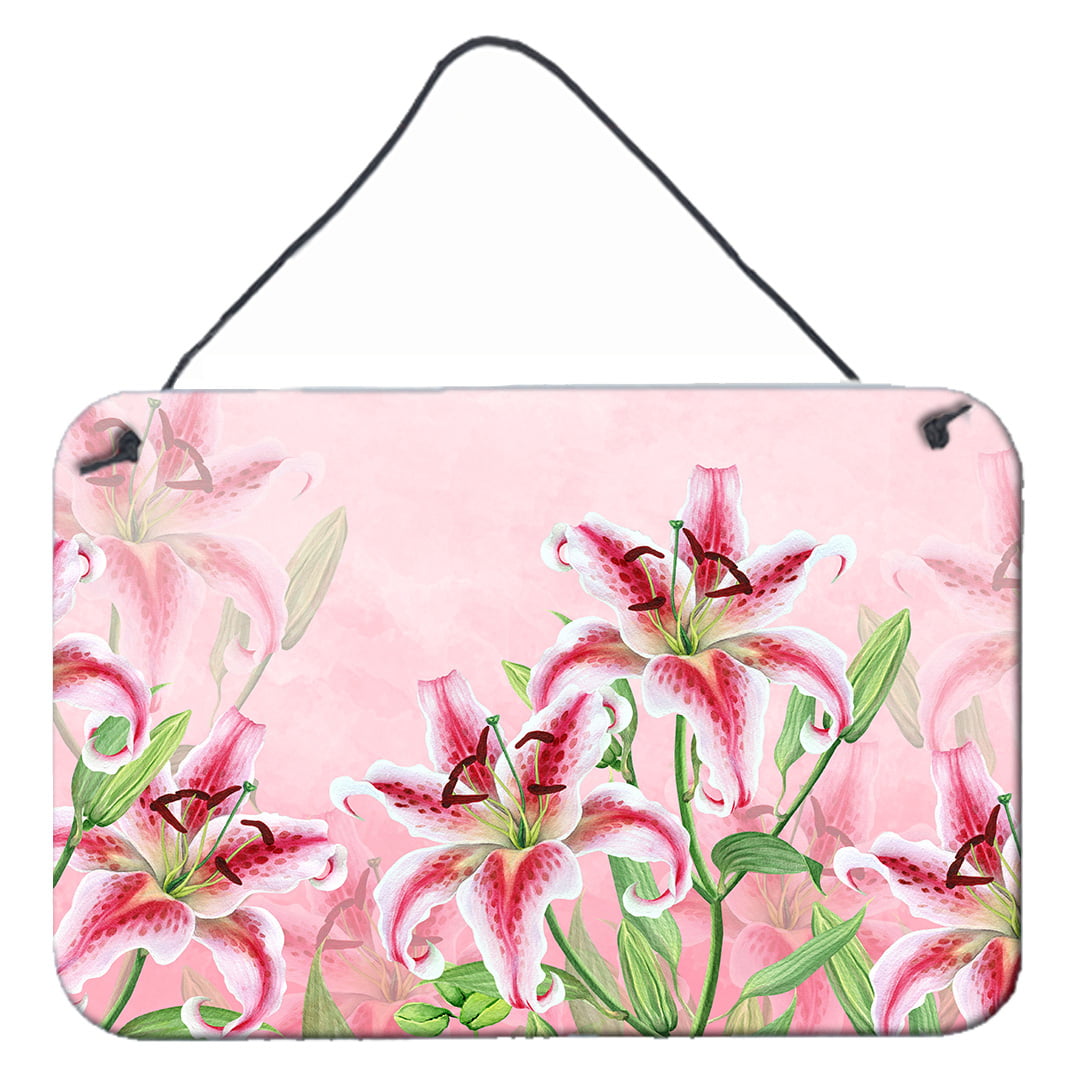 Pink Lillies Wall or Door Hanging Prints