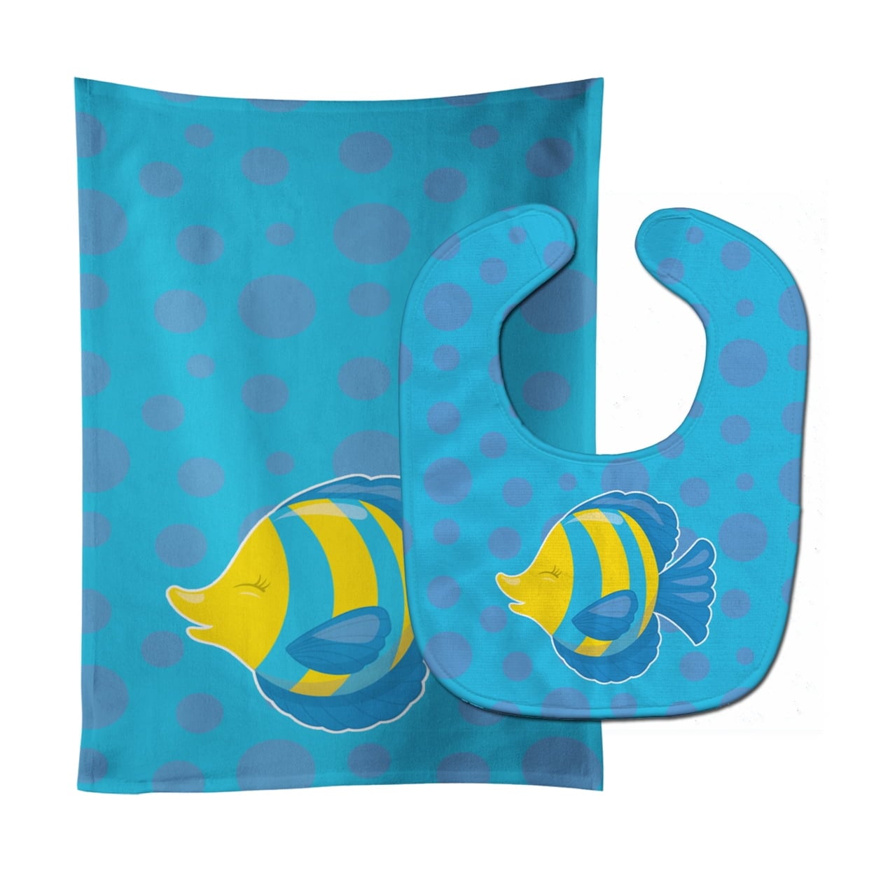 Fish Tropical Fish Baby Bib & Burp Cloth