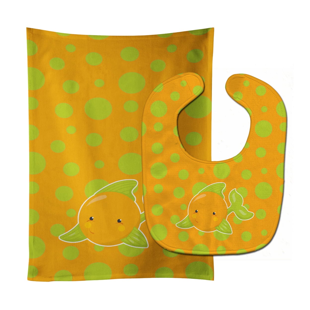 Fish Tropical Fish No.3 Baby Bib & Burp Cloth