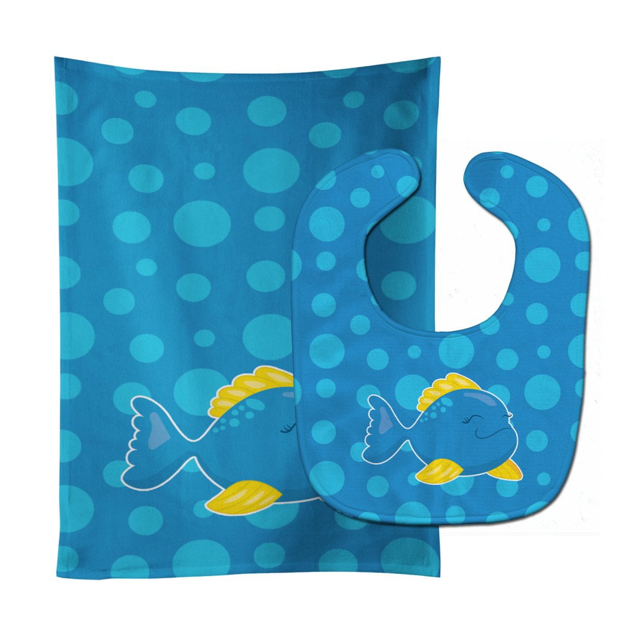 Fish Tropical Fish No.4 Baby Bib & Burp Cloth