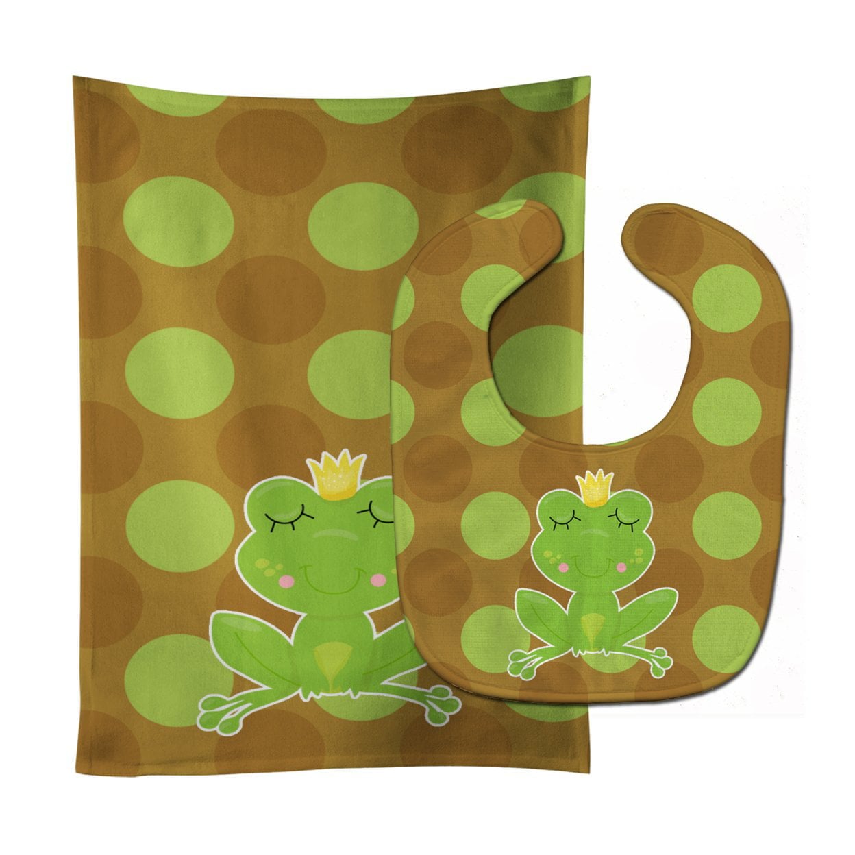 Frog Prince No.4 Baby Bib & Burp Cloth