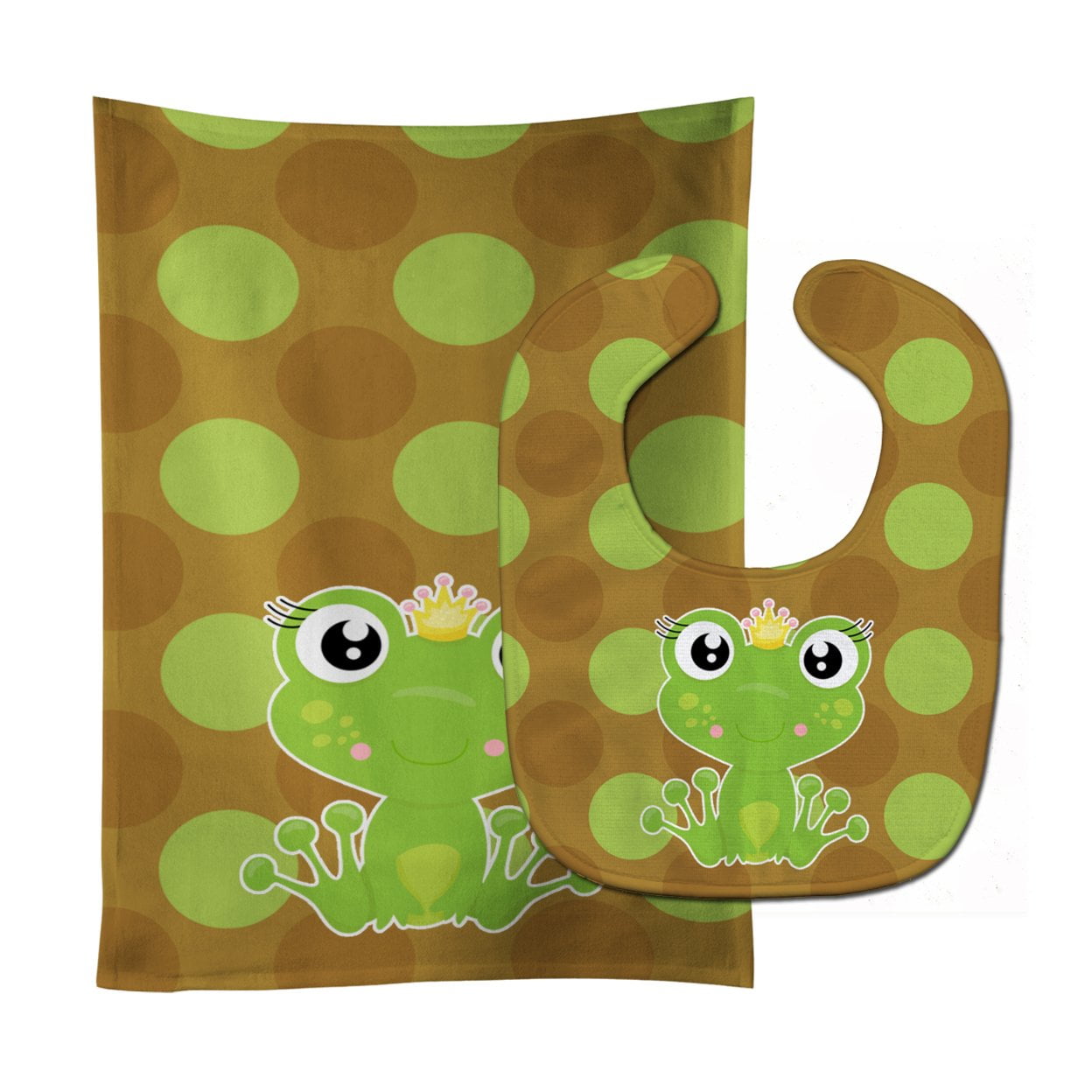 Frog Prince No.6 Baby Bib & Burp Cloth