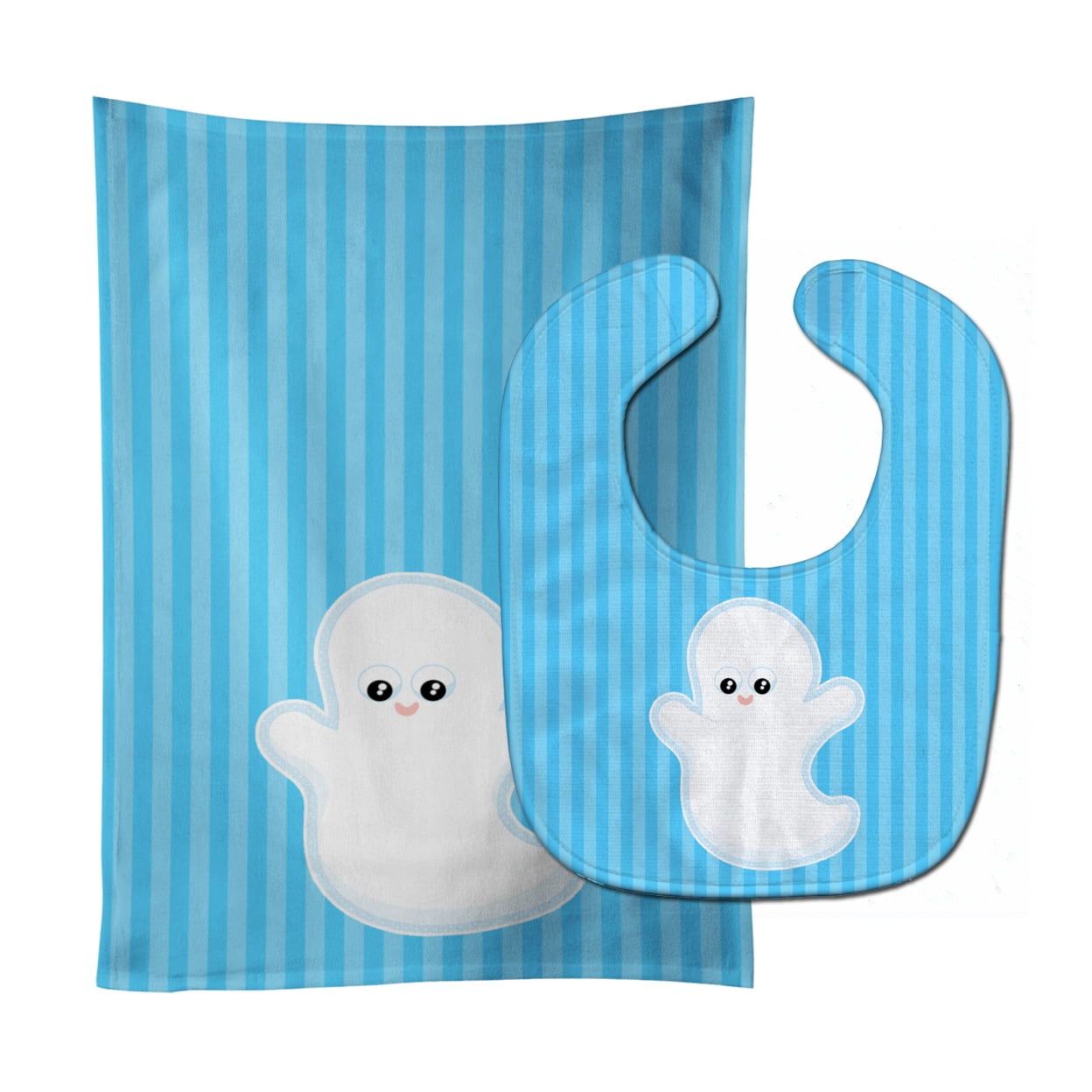 Halloween Ghost Baby Bib & Burp Cloth