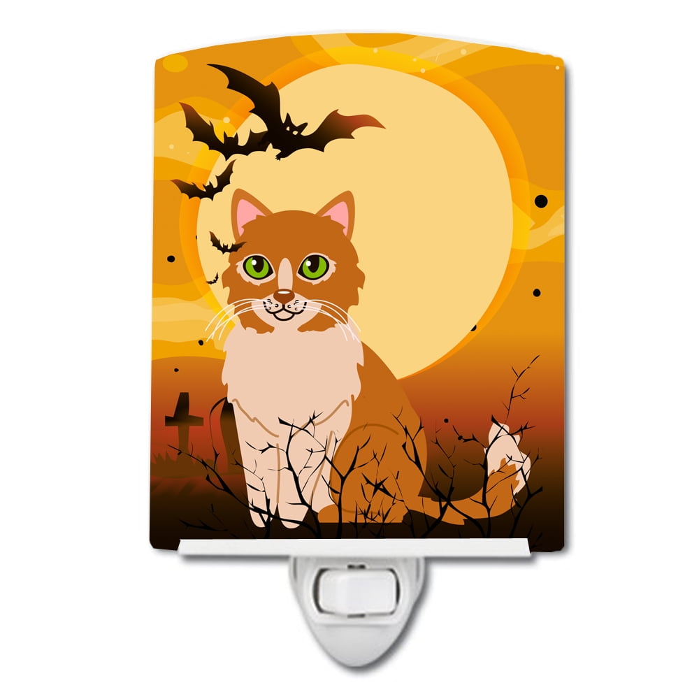 BB4460CNL Halloween Ural Rex Cat Ceramic Night Light
