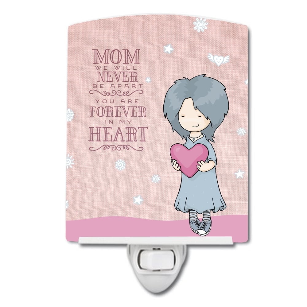 Mom Forever in My Heart Ceramic Night Light