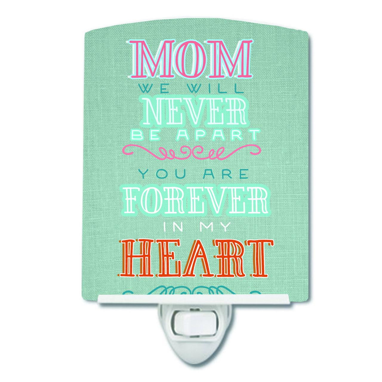 Mom Forever in My Heart Ceramic Night Light