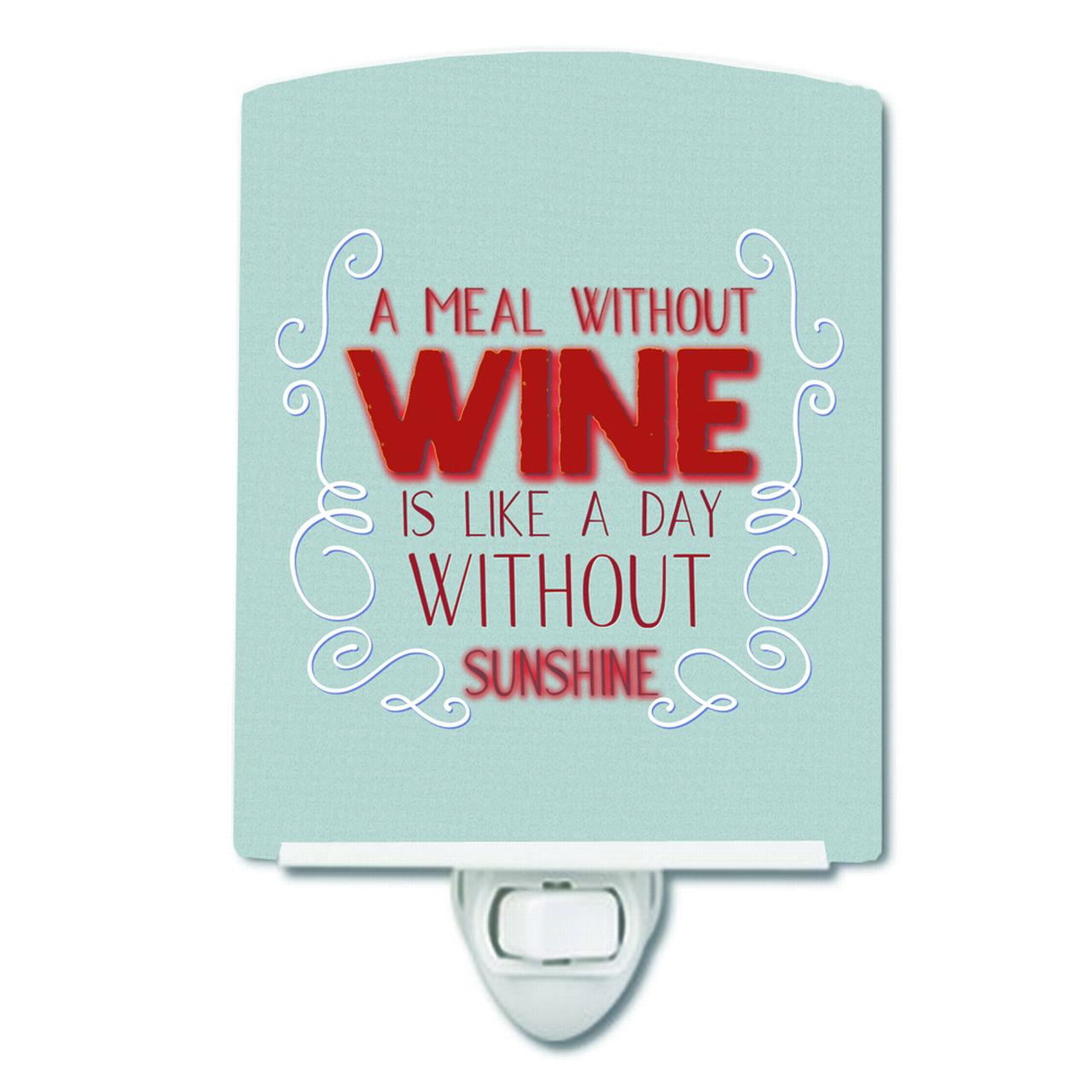 BB5424CNL A Meal Without Wine Ceramic Night Light