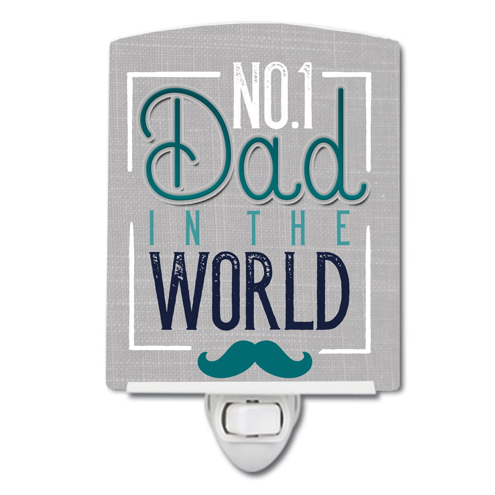 No 1 Dad in the World Ceramic Night Light