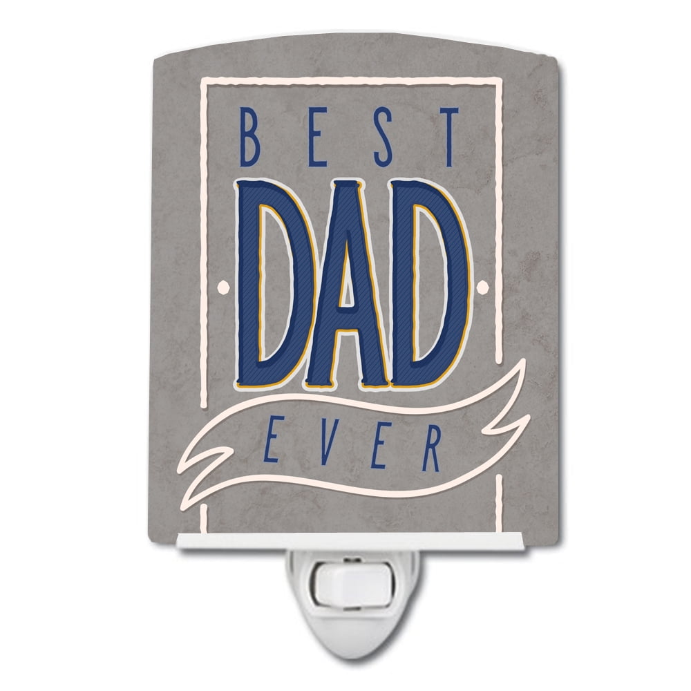 BB5430CNL Best Dad Ever Ceramic Night Light