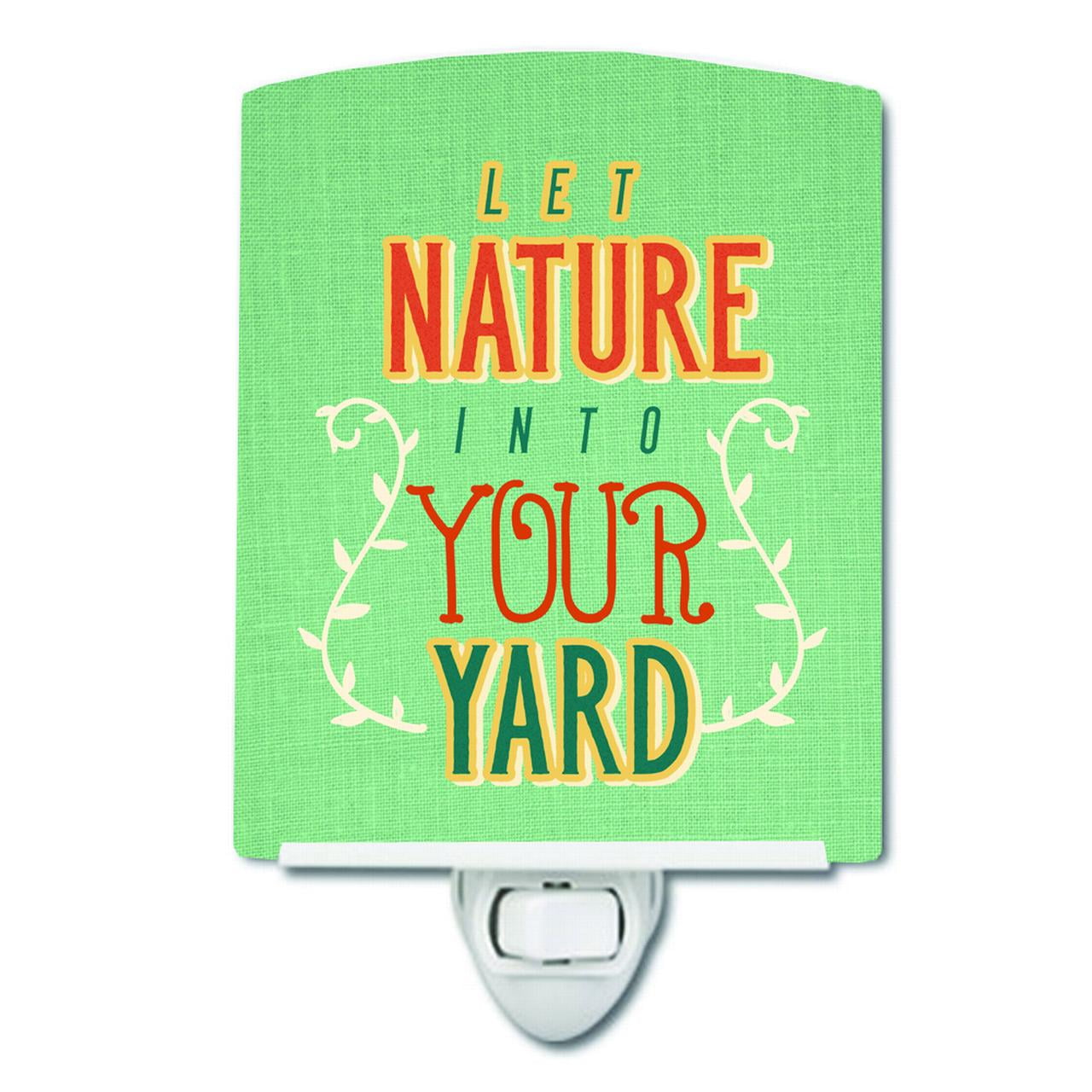 Let Nature into Your Yard Ceramic Night Light