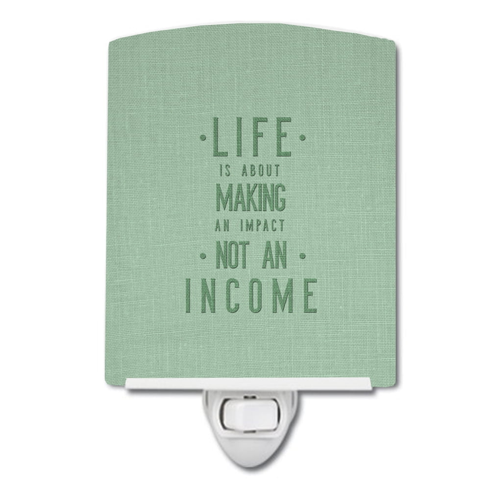 Life is Making an Impact Ceramic Night Light