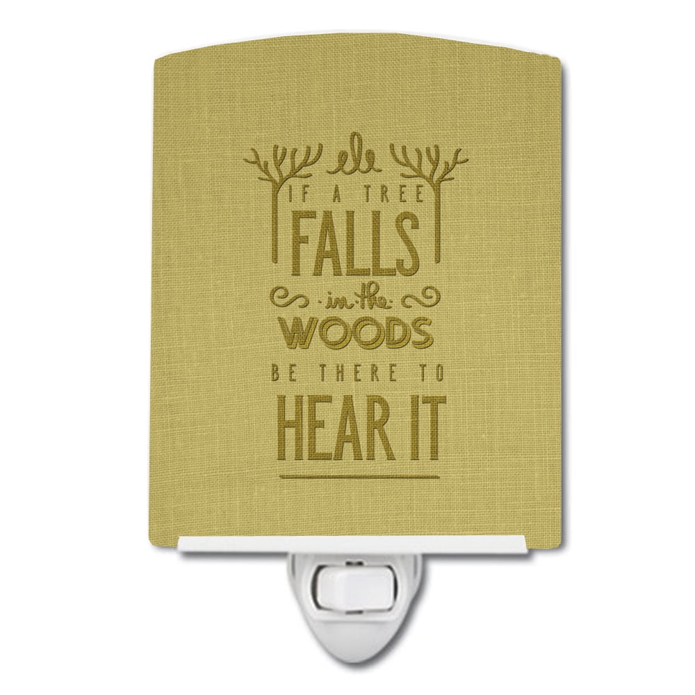 Be There to Hear the Tree Fall Ceramic Night Light