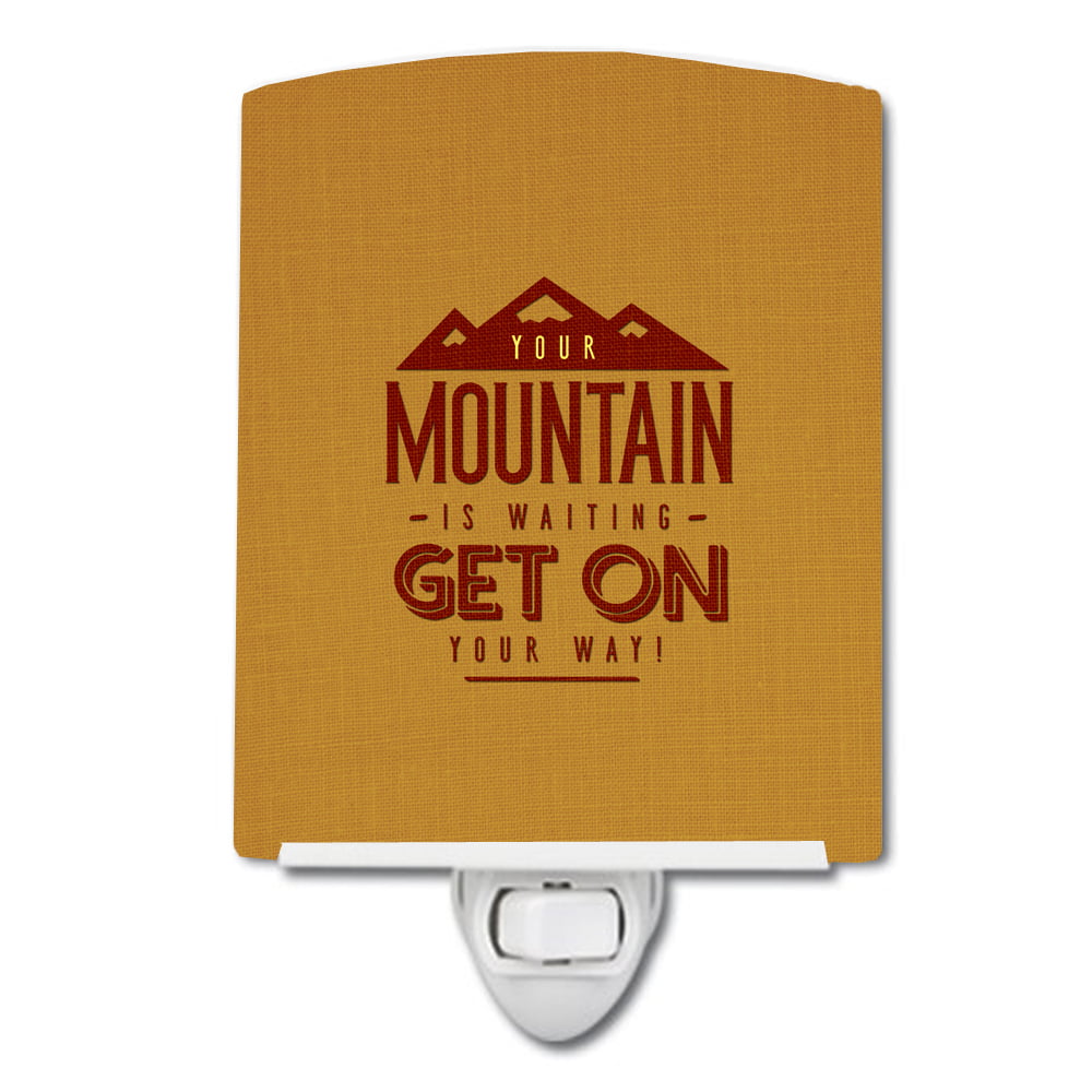 The Mountain is Waiting Ceramic Night Light