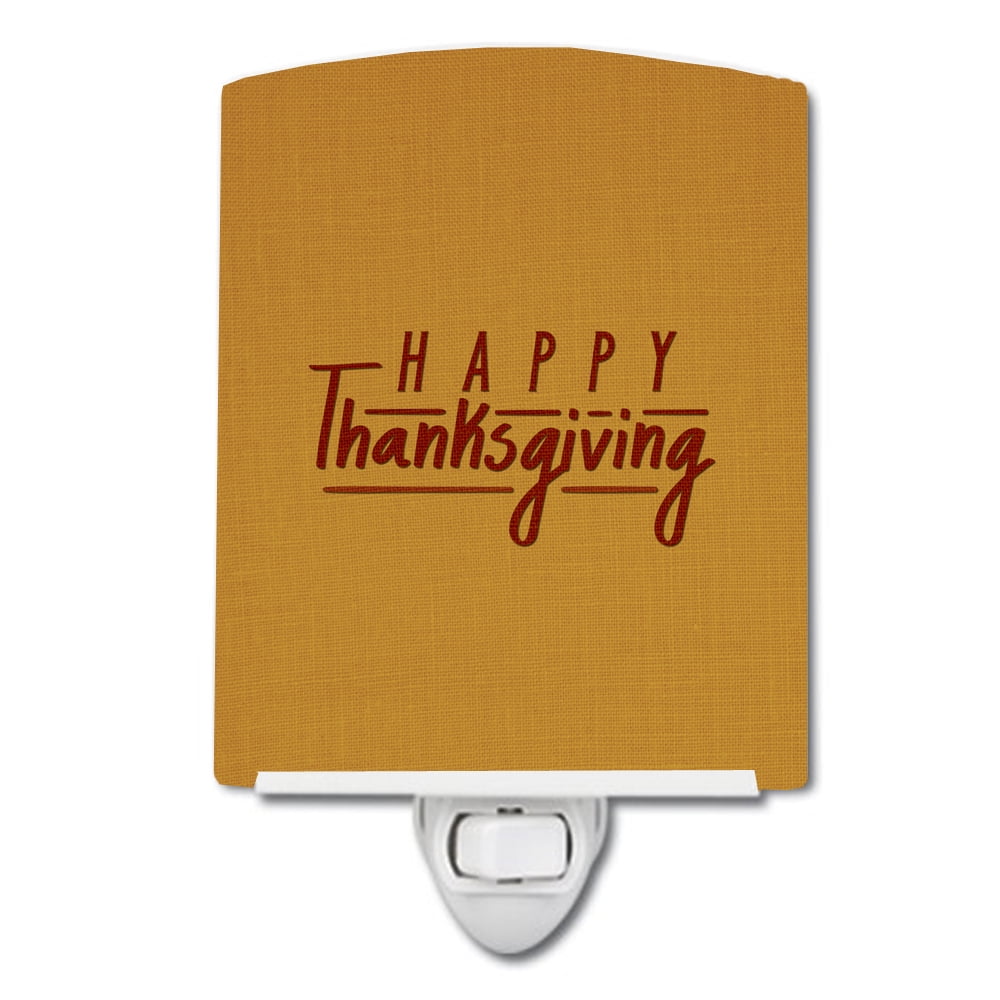 Happy Thanksgiving Ceramic Night Light