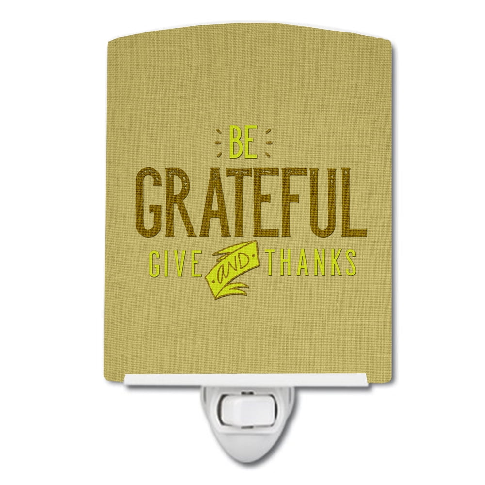 BB5470CNL Be Grateful Give Thanks Ceramic Night Light