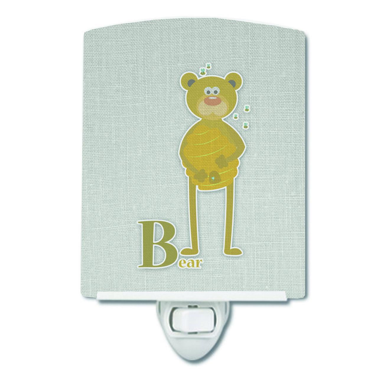 BB5727CNL Alphabet B for Bear Ceramic Night Light