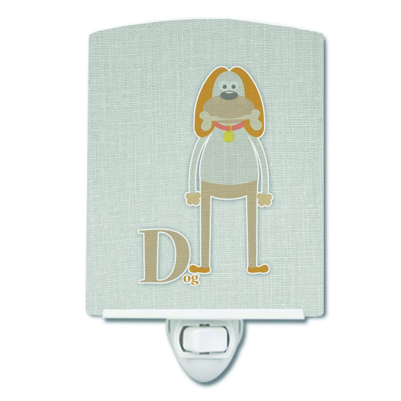 BB5729CNL Alphabet D for Dog Ceramic Night Light