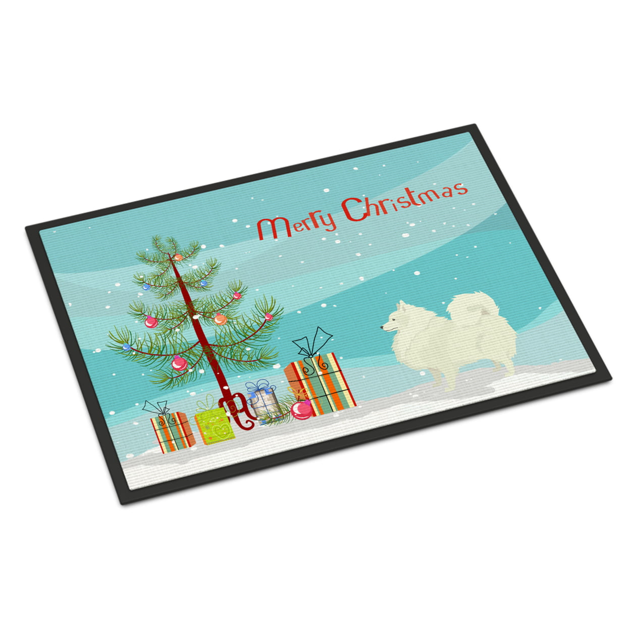 18 x 27 in. Spitz Christmas Tree Indoor or Outdoor Mat