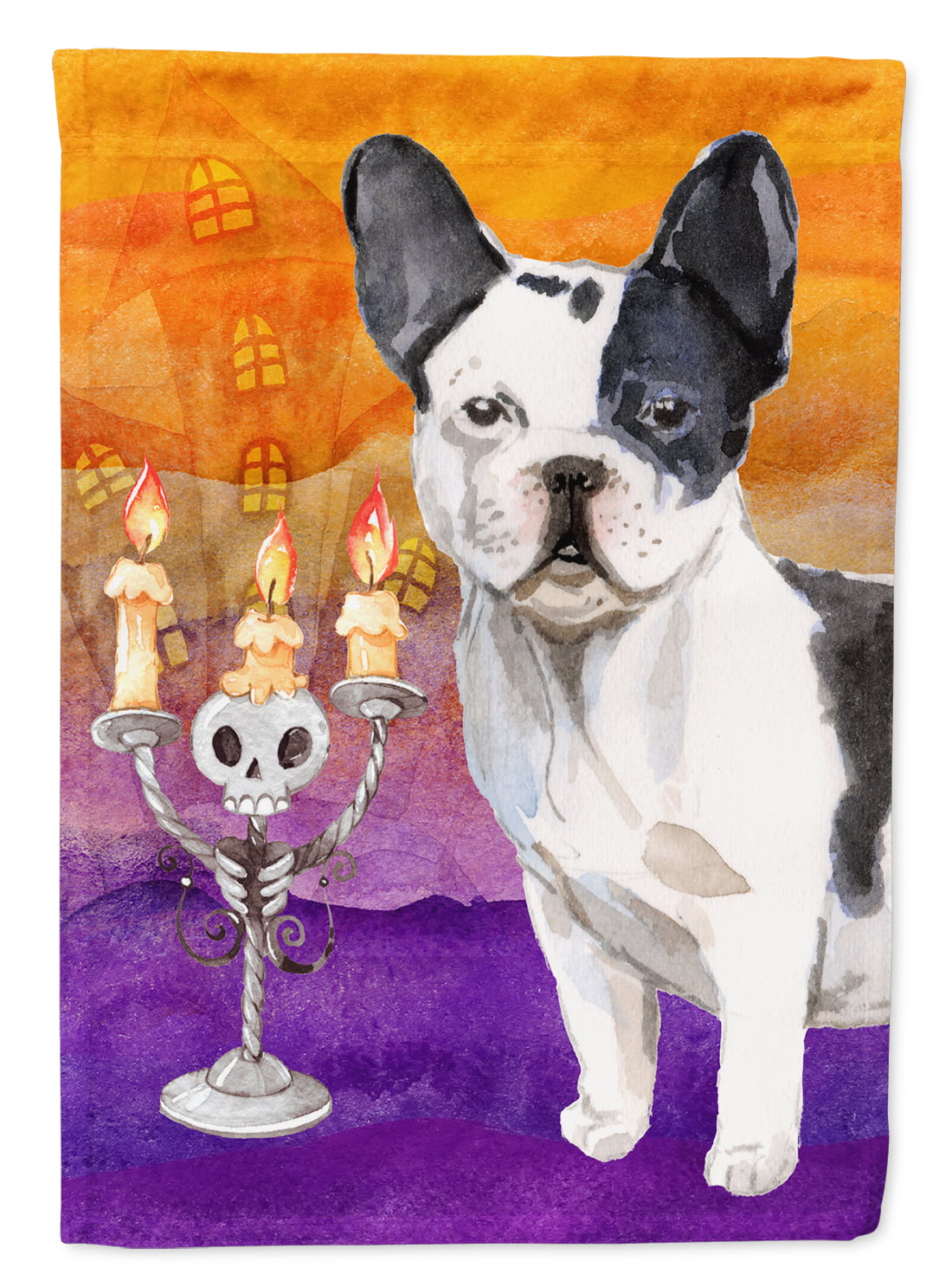 Hallween French Bulldog Garden Size Flag
