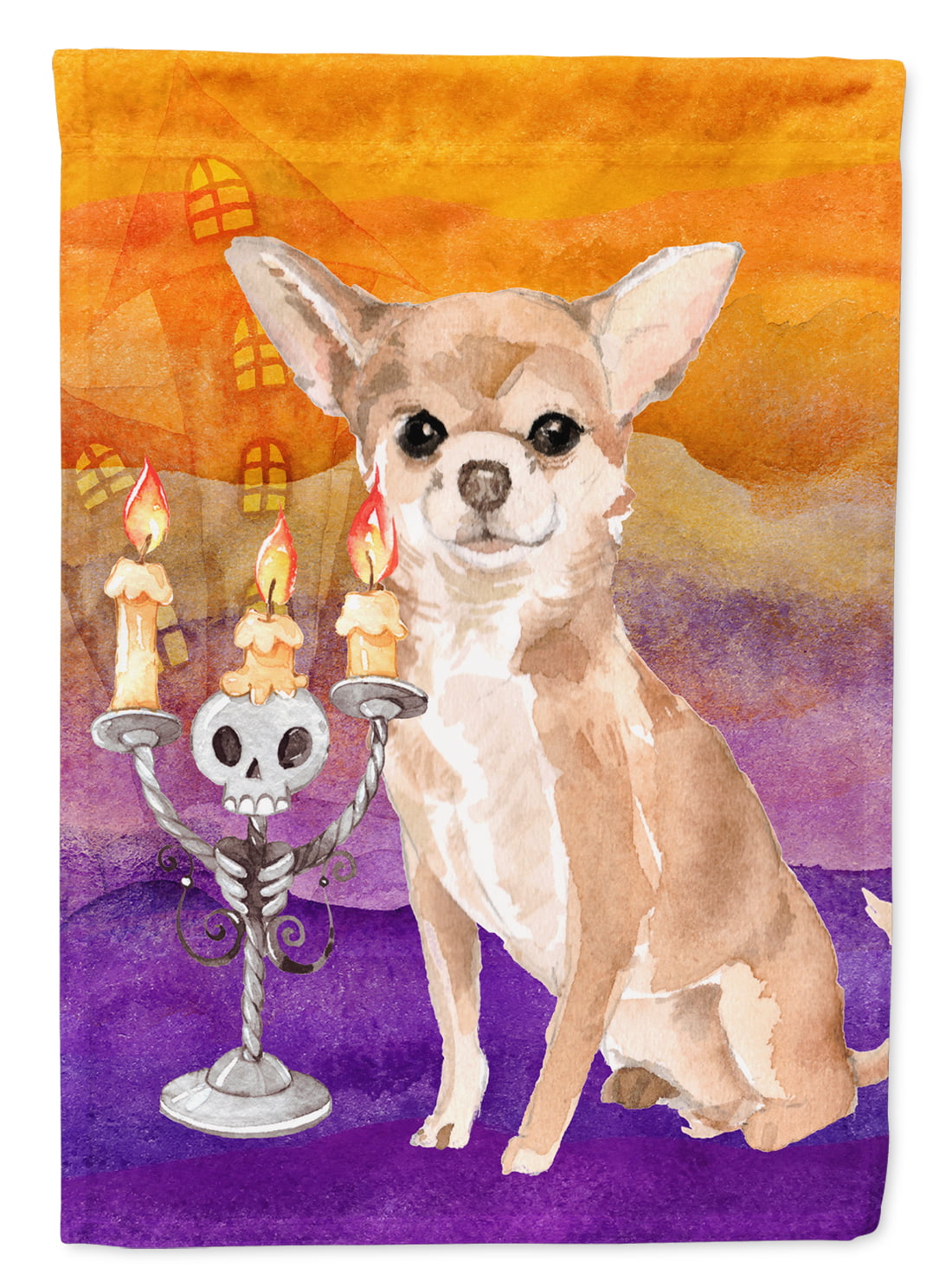Hallween Chihuahua Garden Size Flag