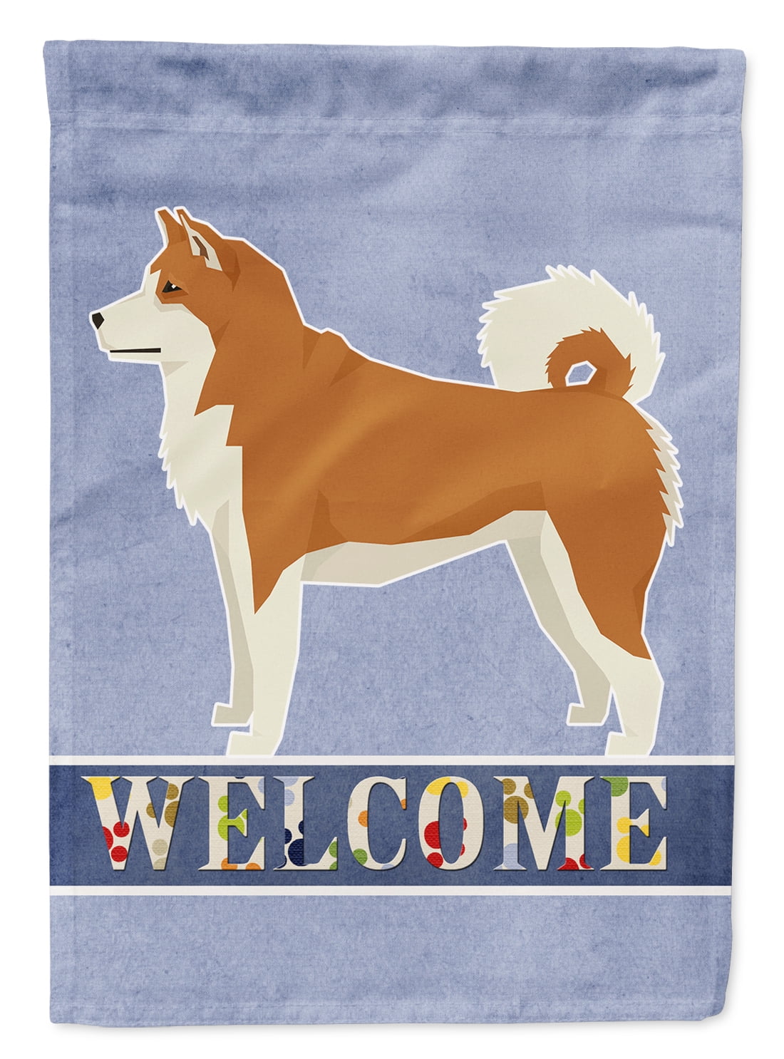Akita Welcome Garden Size Flag