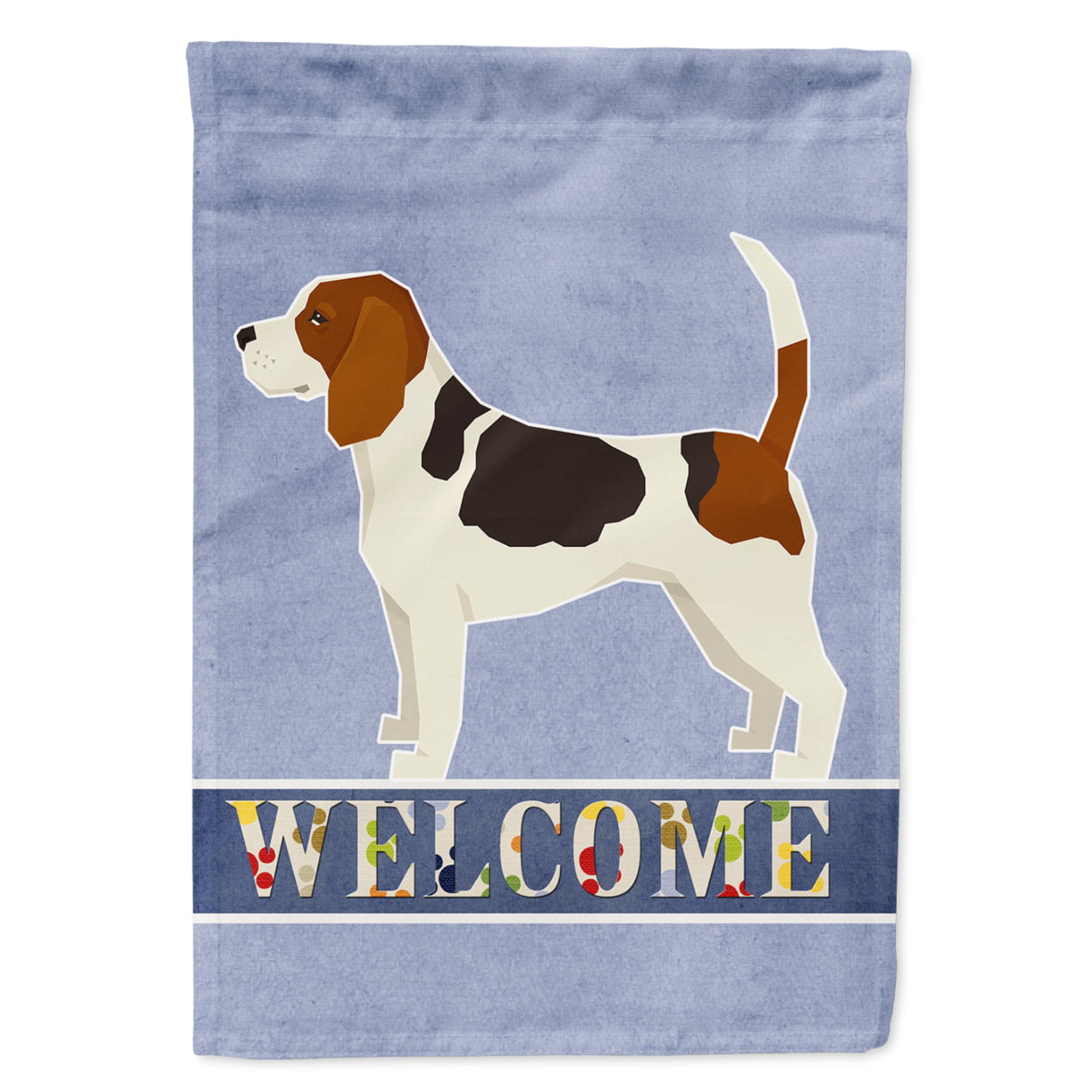 Beagle Welcome Garden Size Flag