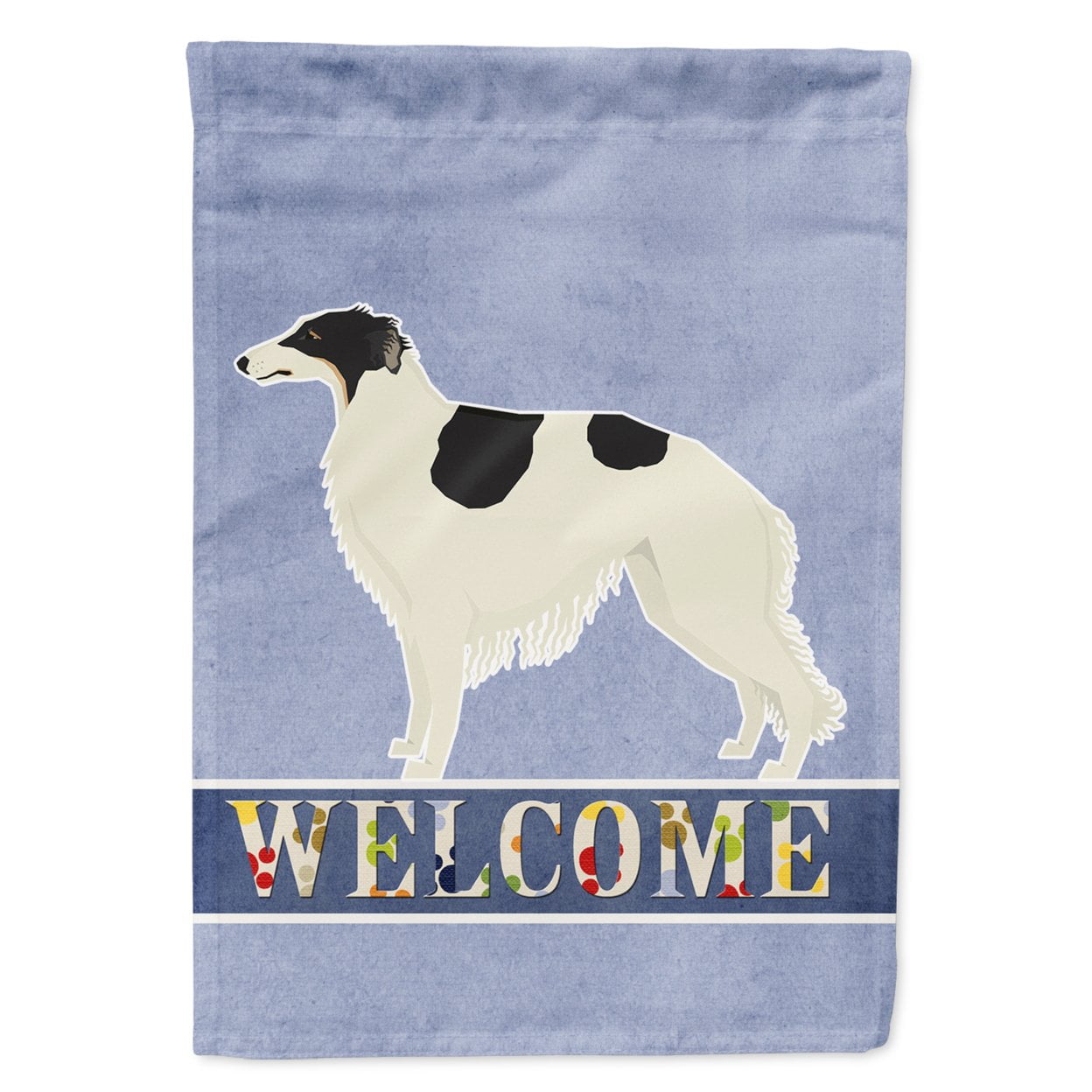 Borzoi Welcome Garden Size Flag
