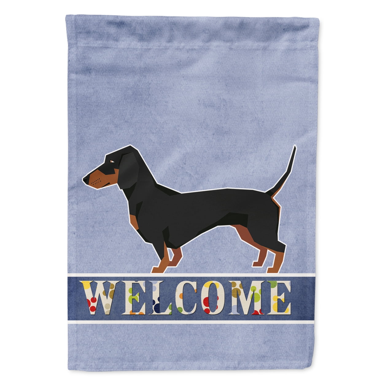 Dachshund Welcome Garden Size Flag