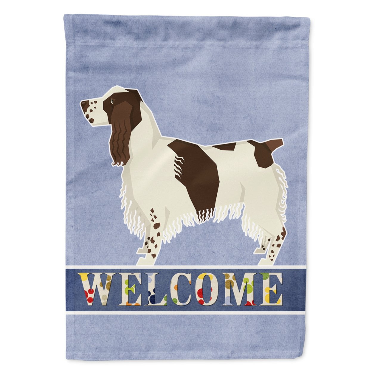English Springer Spaniel Welcome Garden Size Flag