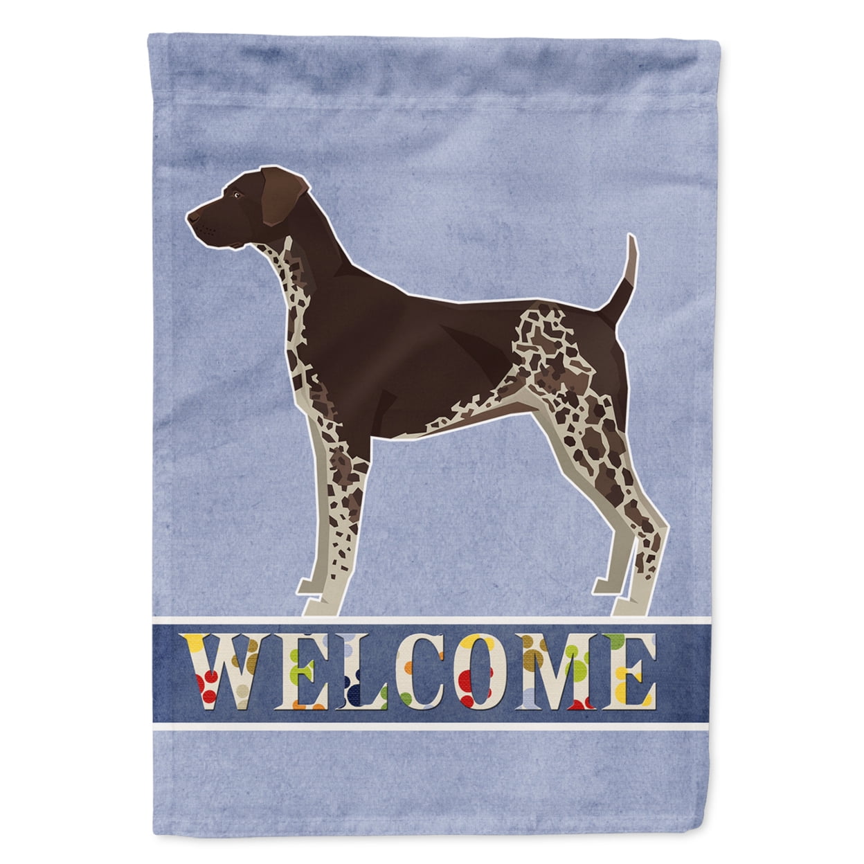 German Shorthaired Pointer Welcome Garden Size Flag