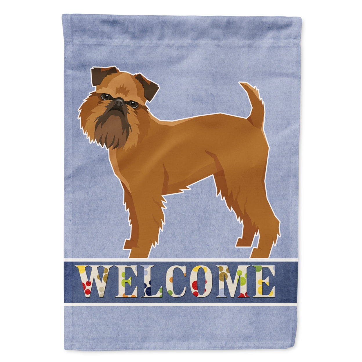 Brussels Griffon Welcome Garden Size Flag