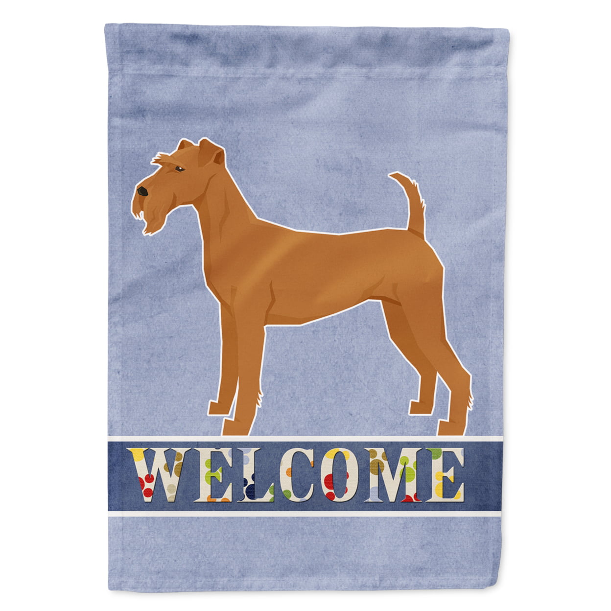 Irish Terrier Welcome Garden Size Flag